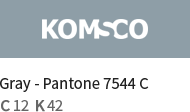 Gray - Pantone 7544 C / C 12 K 42